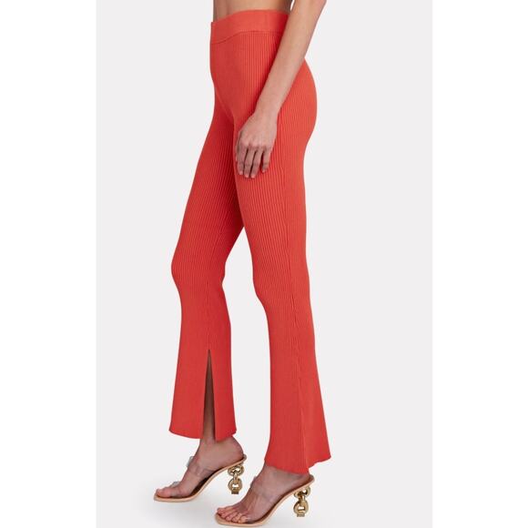 LE ORE RIMINI RIB KNIT FLARED PANTS NWOT SIZE XS - Picture 2 of 9